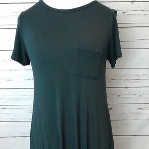 Deep teal LulaRoe Carly dress